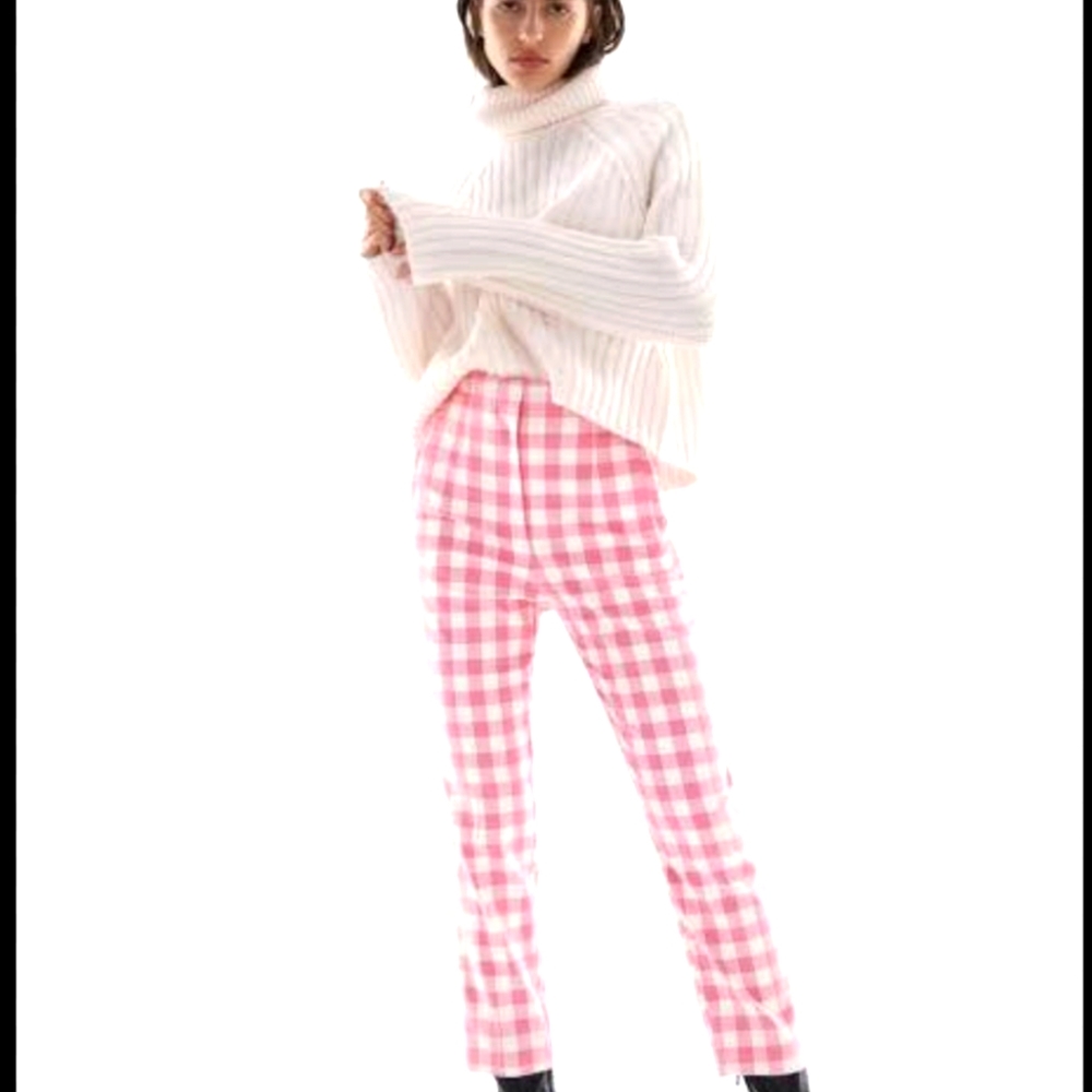 💫sold💫High waisted Zara Gingham Trousers